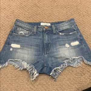 Flying monkey jean shorts